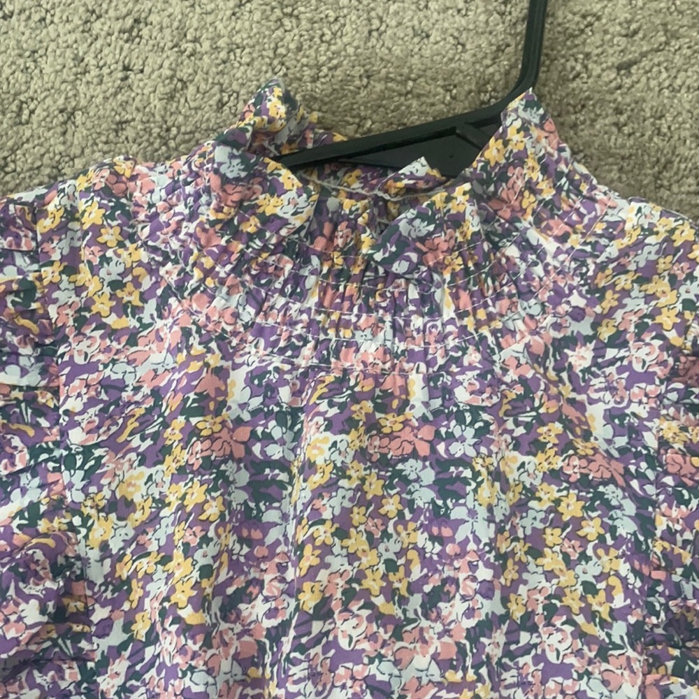 Floral Ruffle Trim Dress - Picture 6 of 7